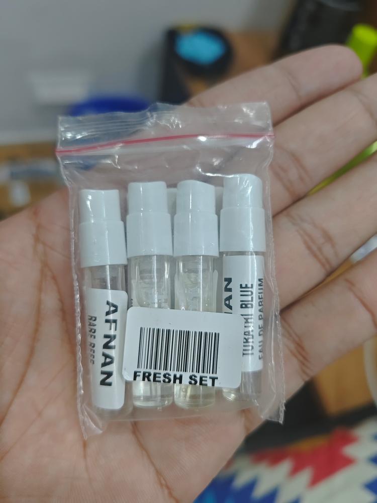 Afnan Fresh Sampling Set (Turathi, Turathi Electric, 9 AM Dive, Rare Reef) 4 x 1ml - Customer Photo From Sahil Singhal