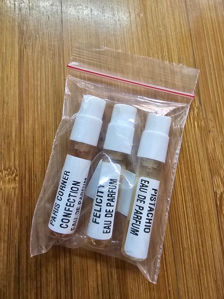 Paris Corner Khair Sampling Set (Pistachio, Confection, Felicity) 3 x 1ml - Customer Photo From Prerana