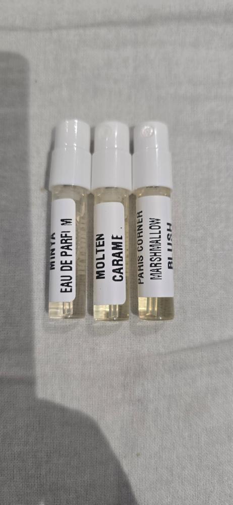 Paris Corner Best Sampling Set(Marshmallow Blush, Molten Caramel, Minya) 3 x 1ml - Customer Photo From Sheethal 