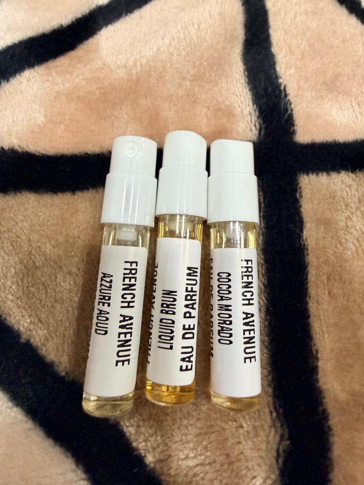 French Avenue Sampling Set( Liquid Brun, Cocoa Morado, Azzure Aoud) 3 x 1ml - Customer Photo From Amit Saini