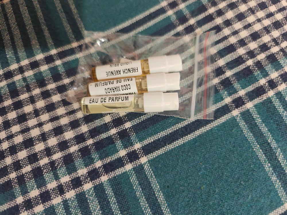 French Avenue Sampling Set( Liquid Brun, Cocoa Morado, Azzure Aoud) 3 x 1ml - Customer Photo From Aniket Umaji Sonawane