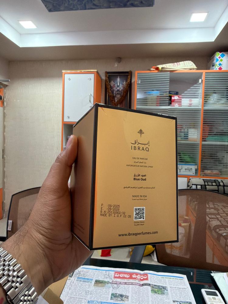 Ibraheem al Qurashi Blue Oud Eau de Parfum for Men - Customer Photo From Vihari Rudrangi