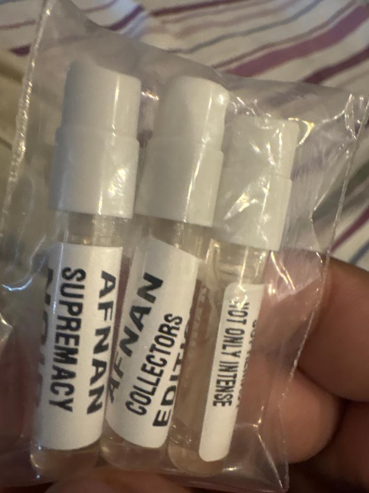 Afnan Supremacy Sampling Set(Not Only Intense, Collector Edition, Silver) 3 x 1ml - Customer Photo From sarvam singhal