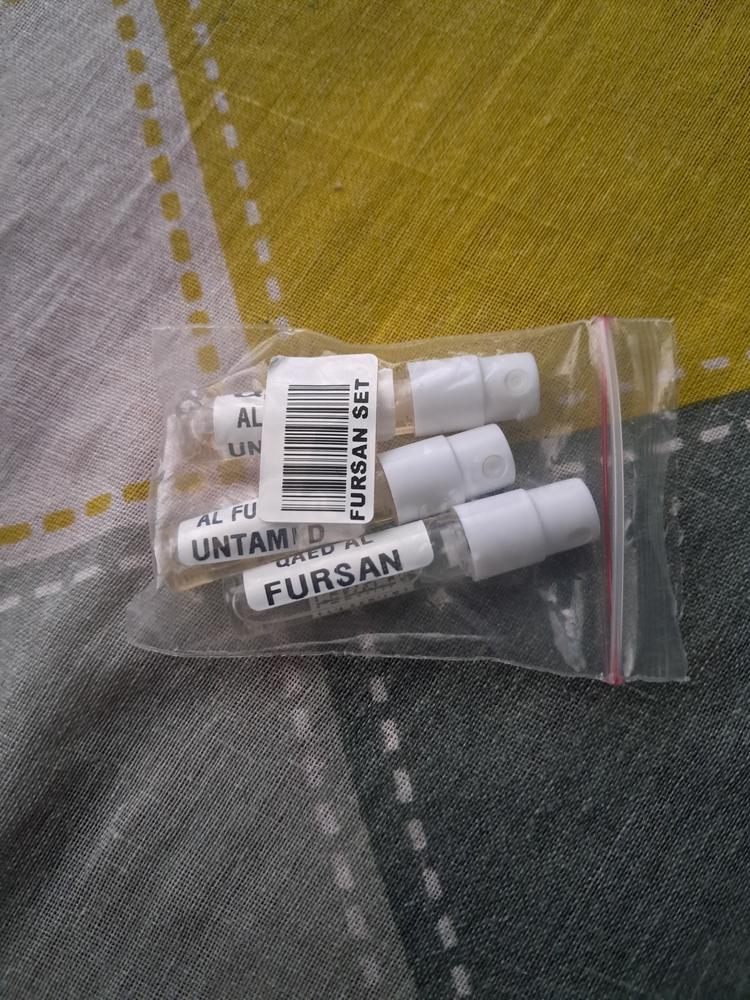 Lattafa Qaed al Fursan Sampling Set( Fursan , Unlimited, Untamed) 3 x 1ml - Customer Photo From Dipanjan