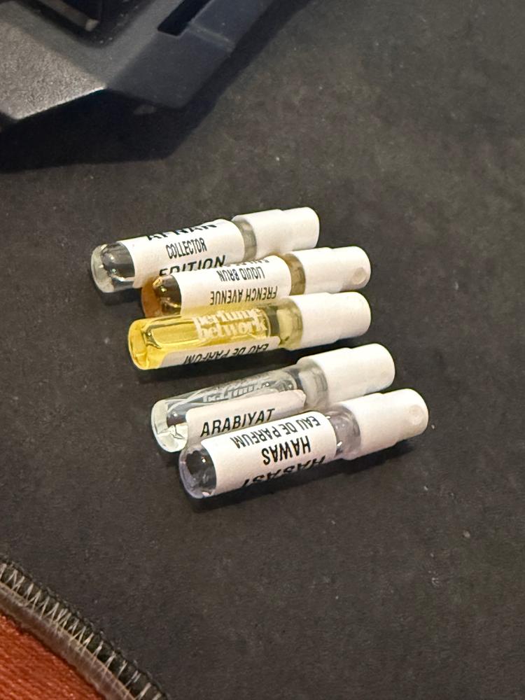 Best of Middle East Sampling Set( Hawas, Liquid Brun, Marwa, Khamrah Qahwa, Collector Edition) 5 x 1ml - Customer Photo From Abhishek P