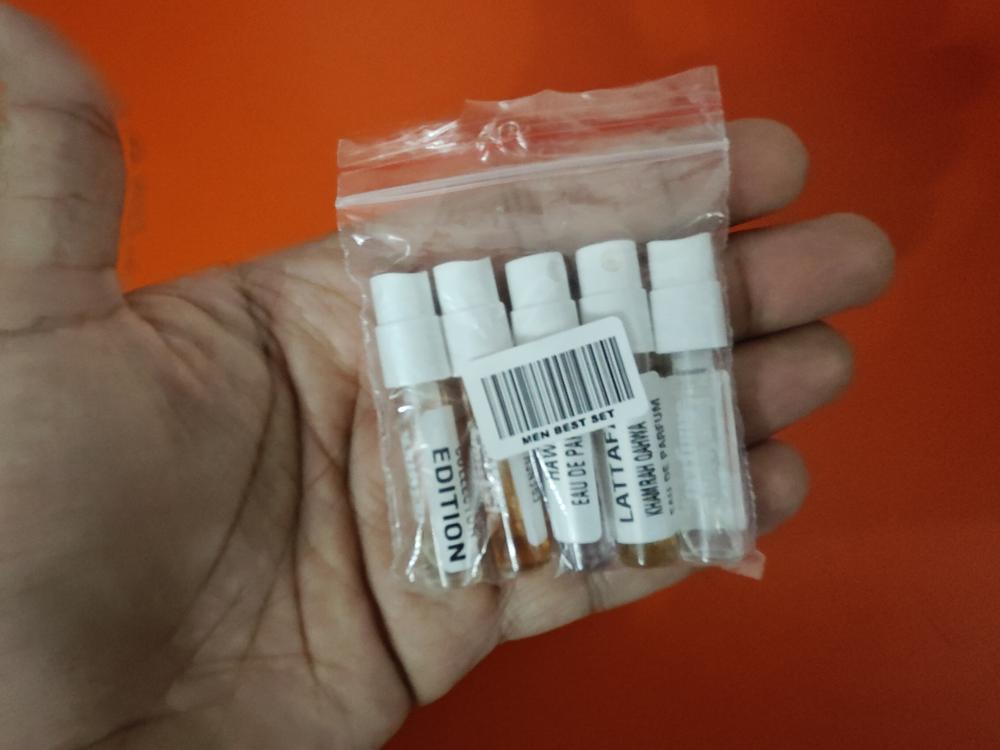 Best of Middle East Sampling Set( Hawas, Liquid Brun, Marwa, Khamrah Qahwa, Collector Edition) 5 x 1ml - Customer Photo From Aditya Raj