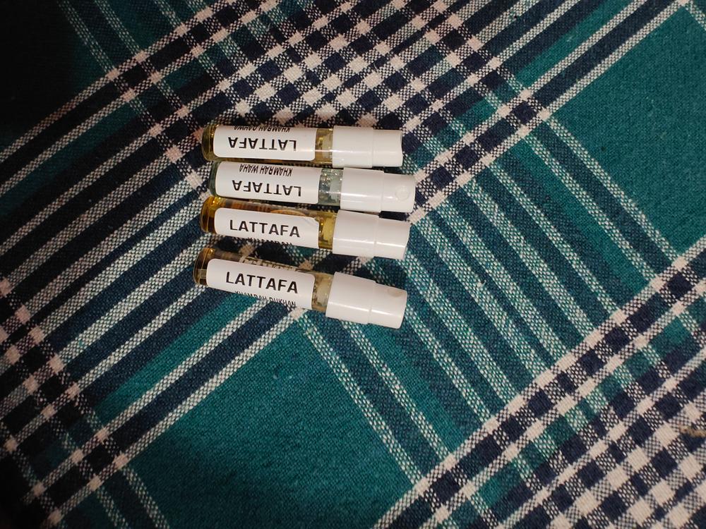 Khamrah Sampling Set( Waha, Khamrah, Qahwa, Dukhan) 4 x 1ml - Customer Photo From Aniket Umaji Sonawane