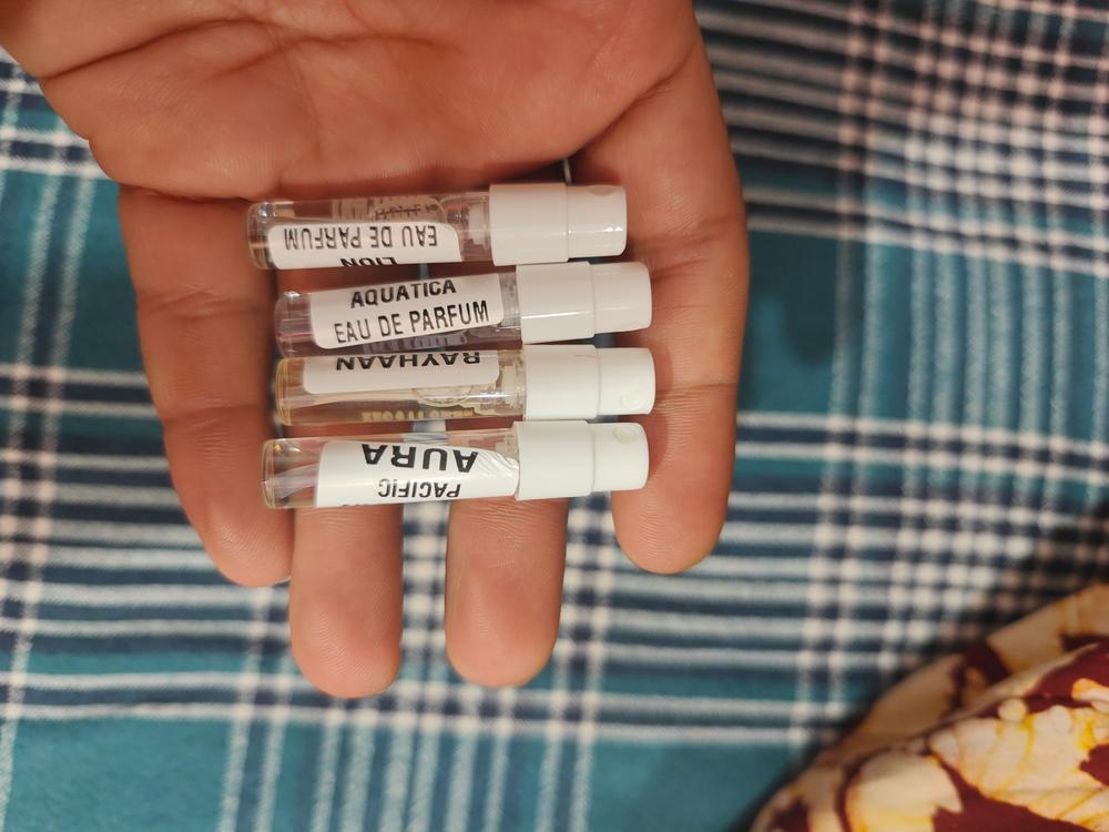 Rayhaan Sampling Set( Elixir, Pacific Aura, Aquatica, Lion) 4 x 1ml - Customer Photo From Aniket Umaji Sonawane