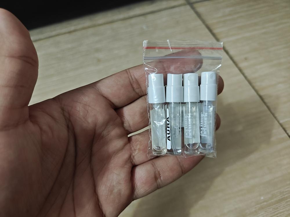 Rayhaan Sampling Set( Elixir, Pacific Aura, Aquatica, Lion) 4 x 1ml - Customer Photo From Aditya Raj