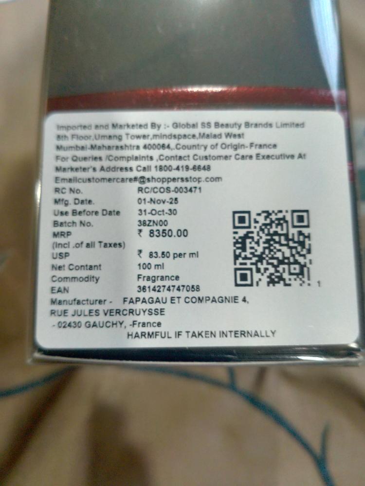 Emporio Armani Stronger With You Powerfully Eau de Parfum for Men - Customer Photo From Gurpartap Singh