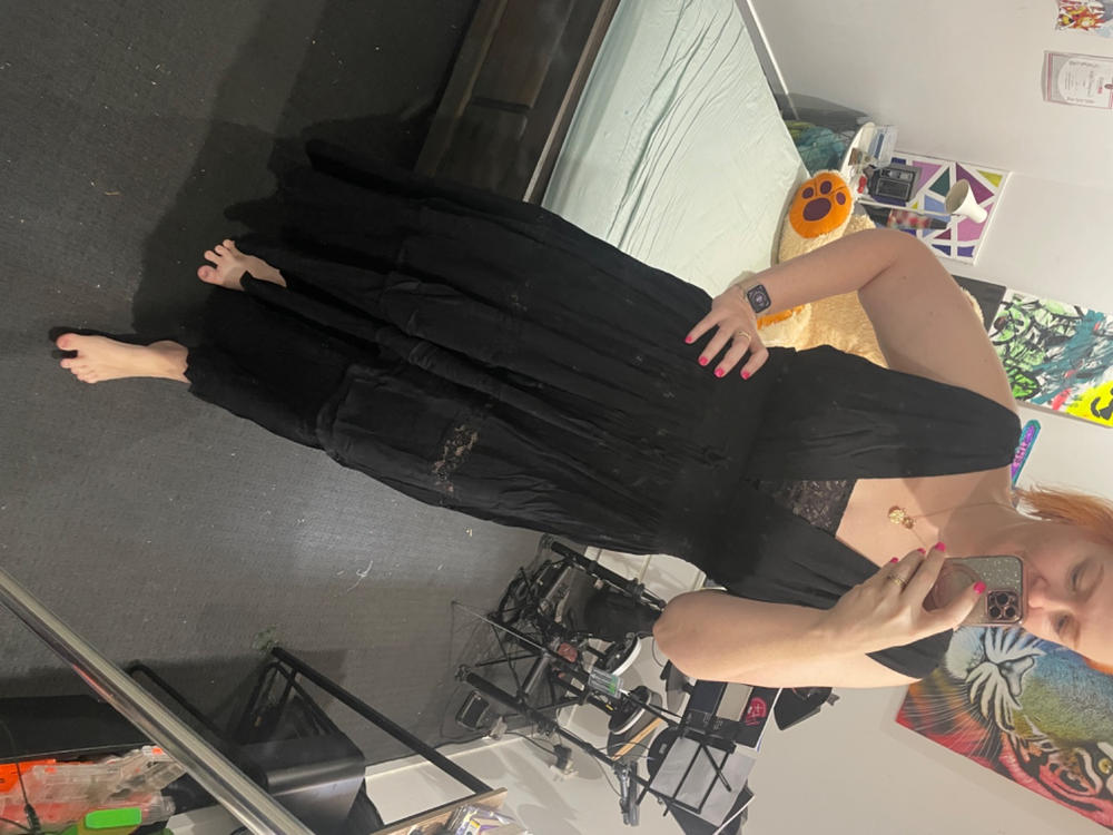 Goddess Dress - Black - Customer Photo From Stacey G.