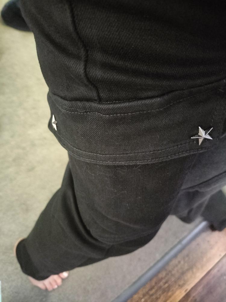 CARGO JEANS - BLACK - Customer Photo From Amber 