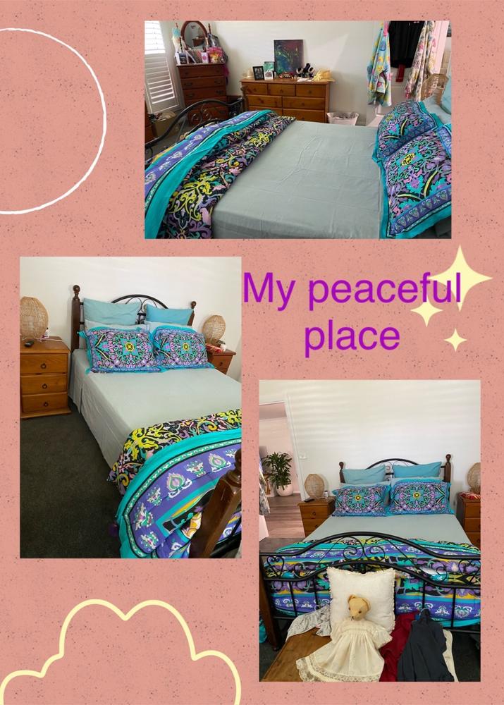 Comforter - Peacock Palace in Black - Customer Photo From Michelle K.