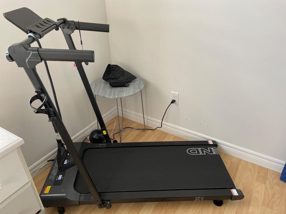 Ascend X1 | Compact 2 in 1 Treadmill - Customer Photo From Monique Doiron Vautour