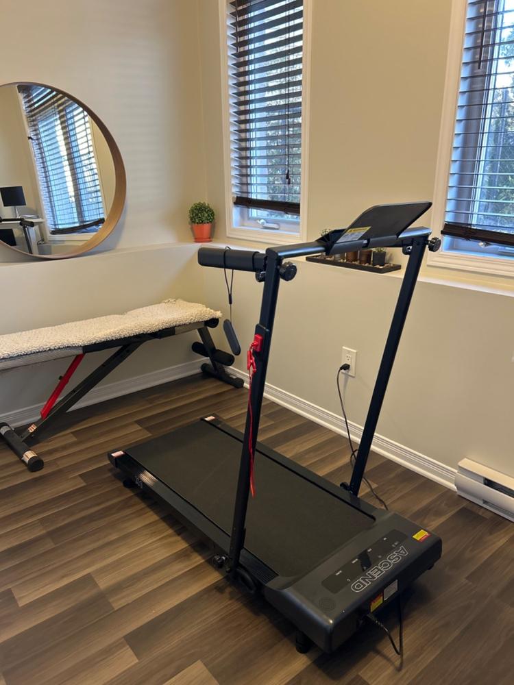 Ascend X1 | Compact 2 in 1 Treadmill - Customer Photo From Josée St-Jacques