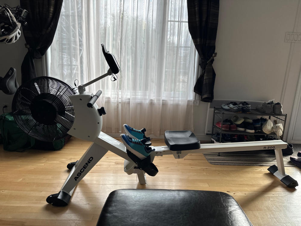 Ascend R-200 Air Rower - White - Customer Photo From Dominique Godin