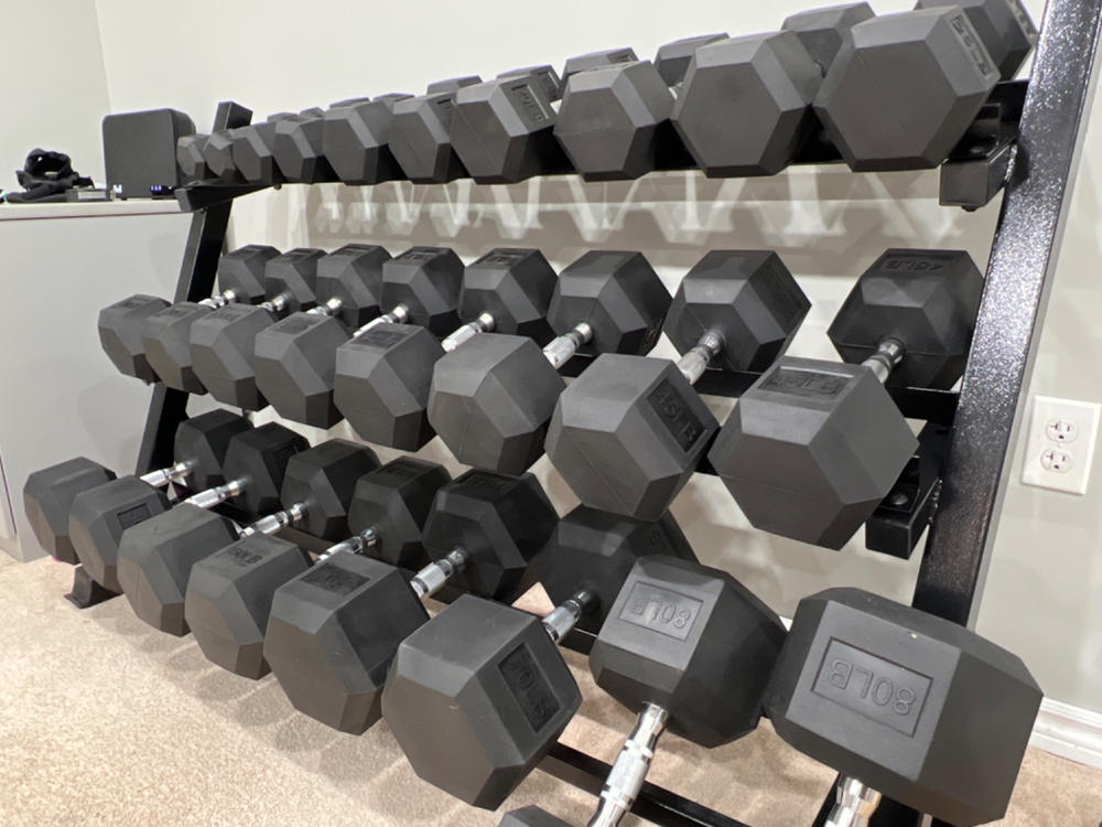 Bundle: Hex Dumbbells & Rack - Customer Photo From Alex Siles