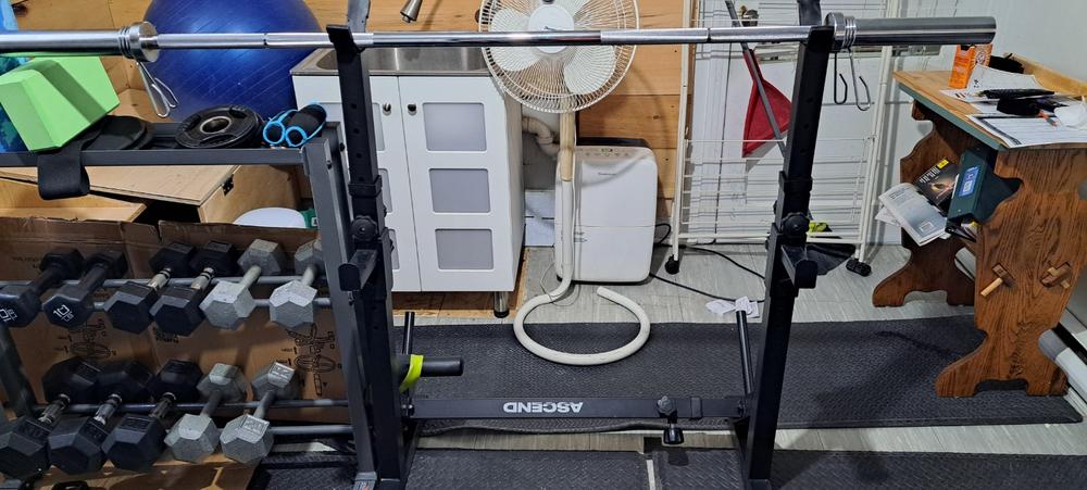Ascend Compact Squat Rack - Customer Photo From Annie Pelletier