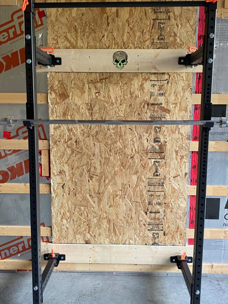 Wall Mounted Power Rack Diy Plans Homemade Power Cage Wood Squat