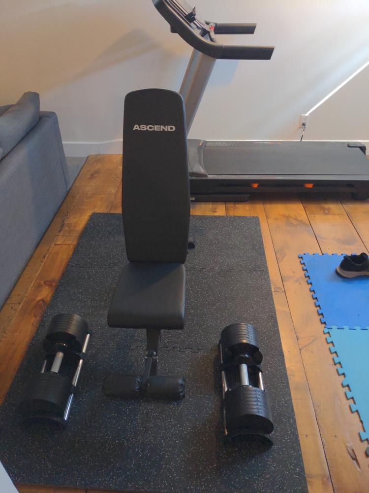Bundle: Nuo Style Dumbbells (5 - 70 lb or 7.5-90 lb) & Bench - Customer Photo From Duncan Mcrae