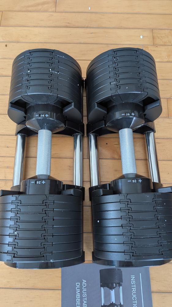 Bundle: Nuo Style Dumbbells (5 - 70 lb or 7.5-90 lb) & Bench - Customer Photo From Maxim Carle