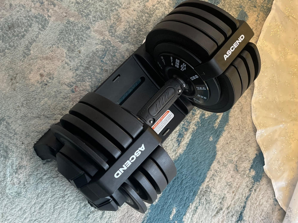 Ascend 3-in-1 Adjustable Dumbbells (7 to 52.5 lb) - Customer Photo From Michael Roes