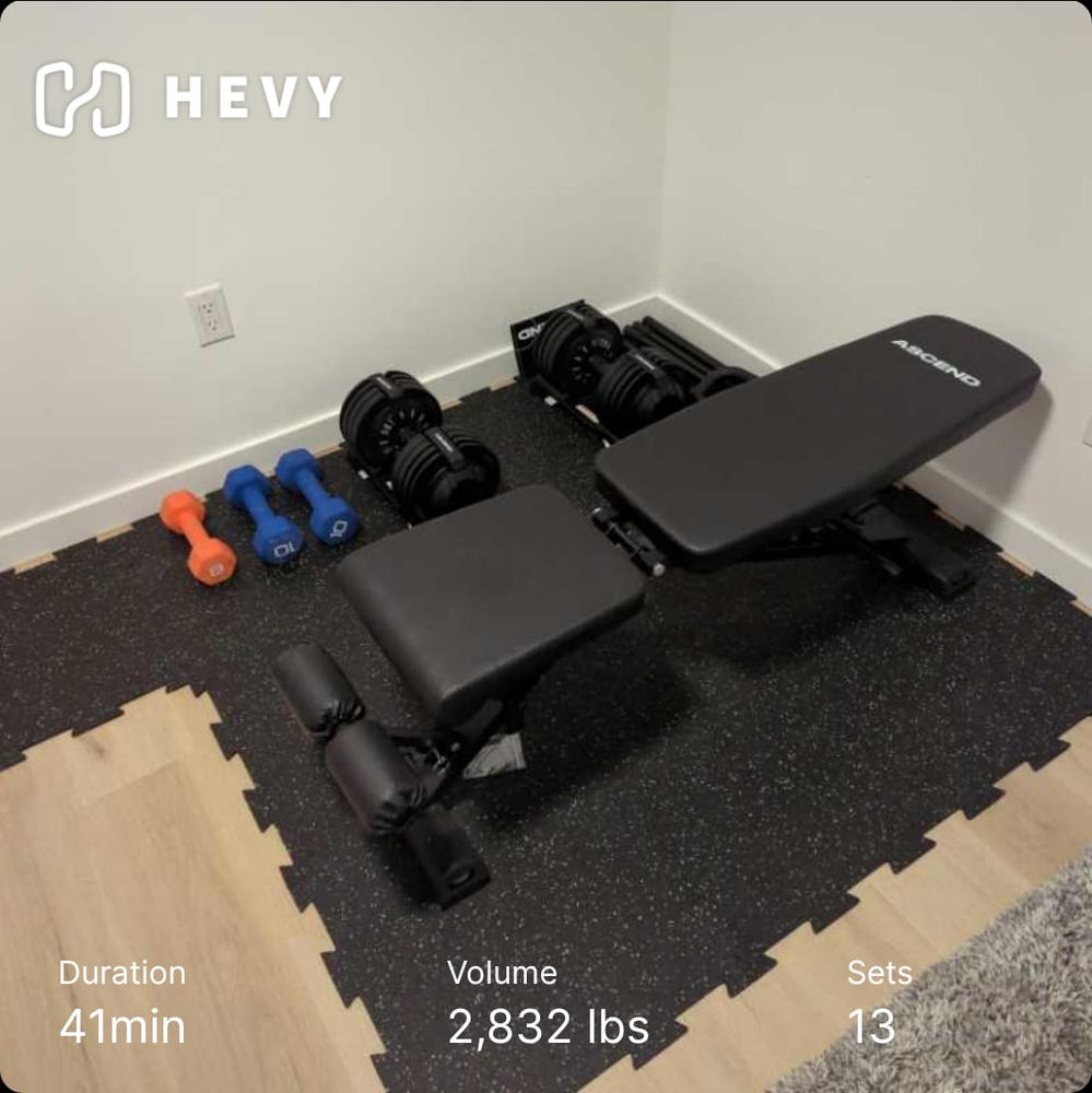 Bundle:  Ascend 3-in-1 Adjustable Dumbbells (7 to 52.5 lb) & Bench - Customer Photo From Amesh Narsing