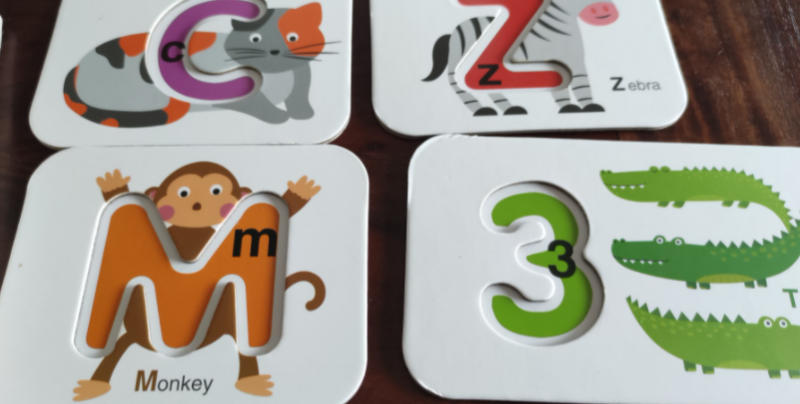 Bestseller: Buchstaben und Zahlen Alphabet Karteikarten - Customer Photo From Mirko