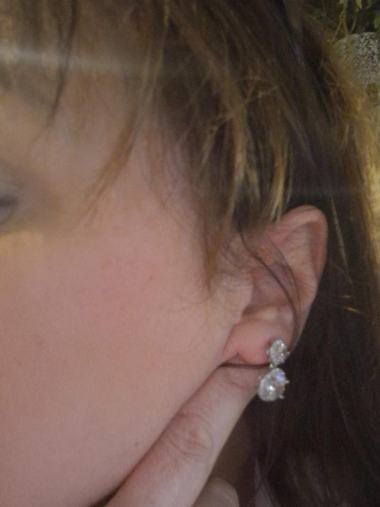 Shimmer and Shine Earrings (Silver) - Customer Photo From JOANNE WELDRICK