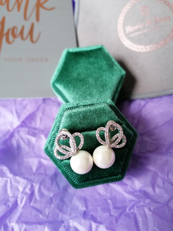Tie the Knot Earrings - Customer Photo From Catherine Punch Cousins