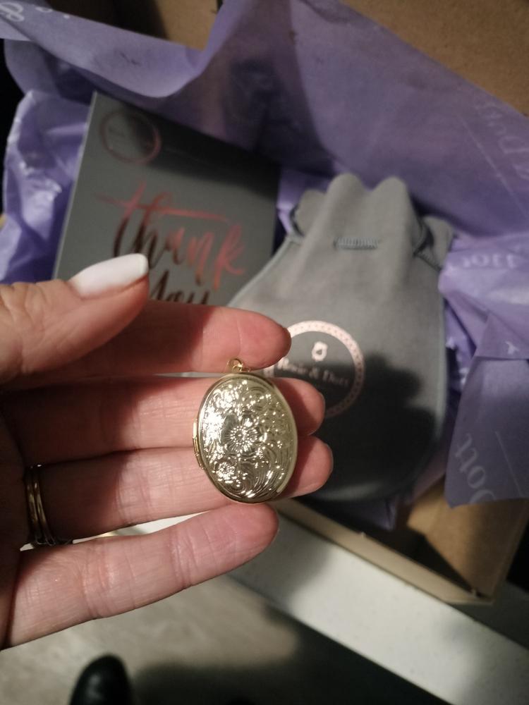 Locket Charm (Gold) - Customer Photo From Alexandra Corr
