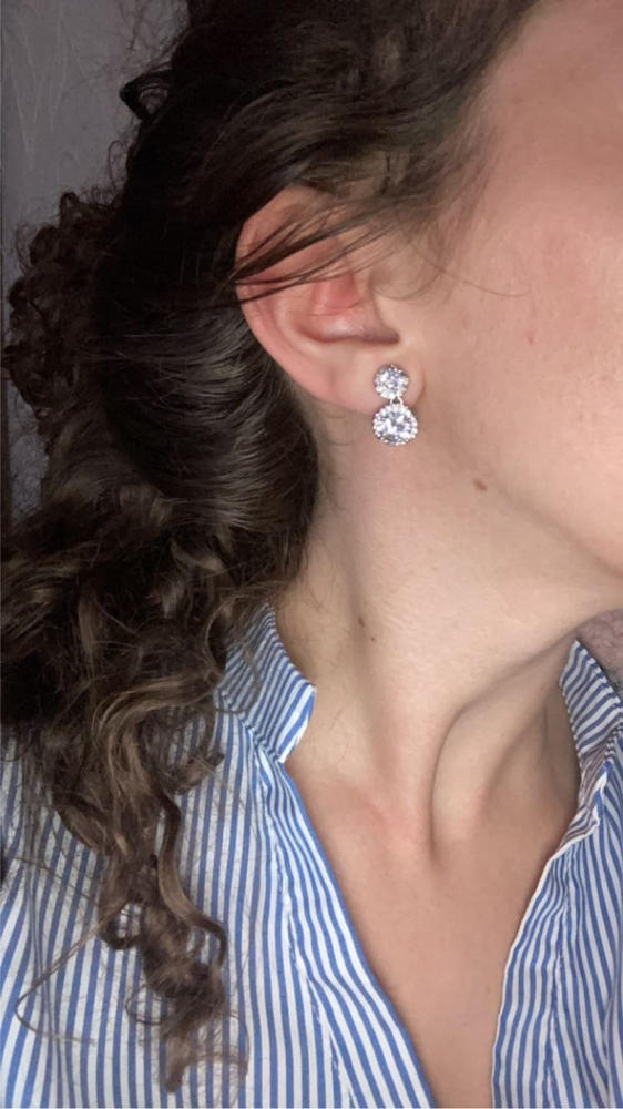 Clip On Shimmer & Shine Earrings (Silver) - Customer Photo From Sinead Garvey