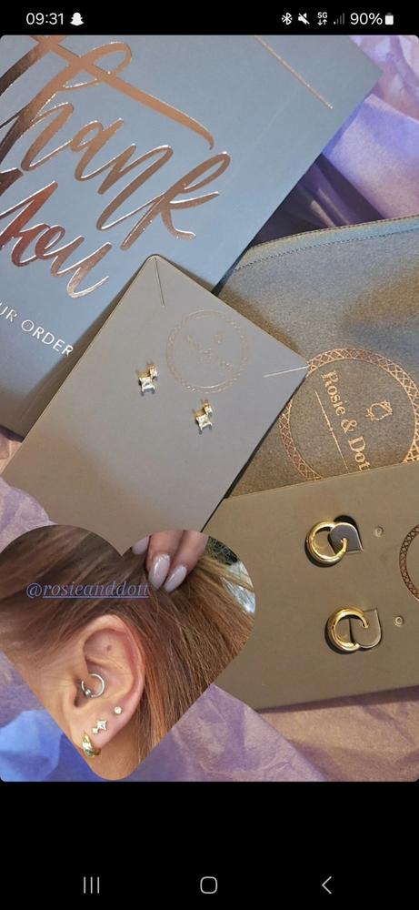 Emily Mini Hoop (Gold) - Customer Photo From Emer Kelly