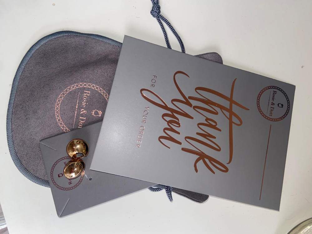 Chunky Gold Hoops - Customer Photo From Michelle Connolly
