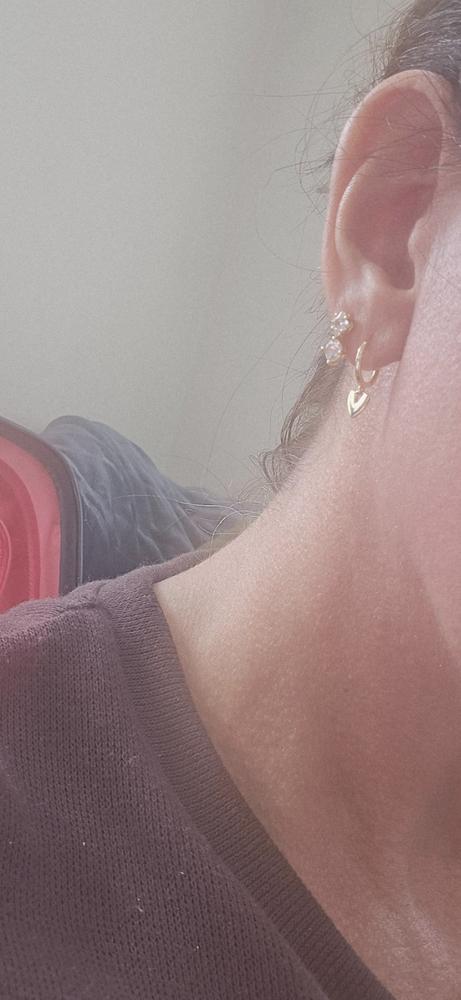 Maureen Mini Hoops (Gold) - Customer Photo From Jackie Byrne