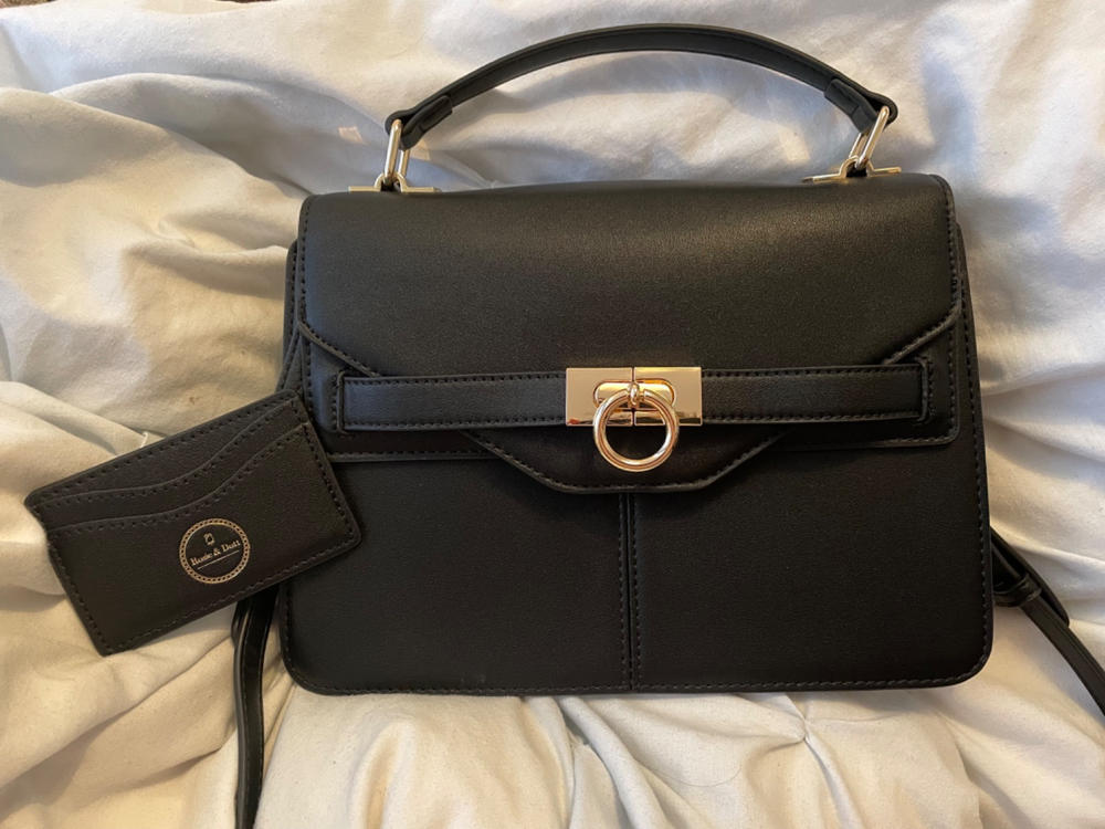 Margot Handbag (Black) - Customer Photo From Roisin Ni Neachtain