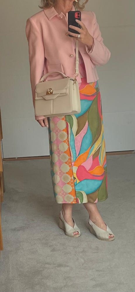 Margot Handbag (Cream) - Customer Photo From Deirdre Leahy
