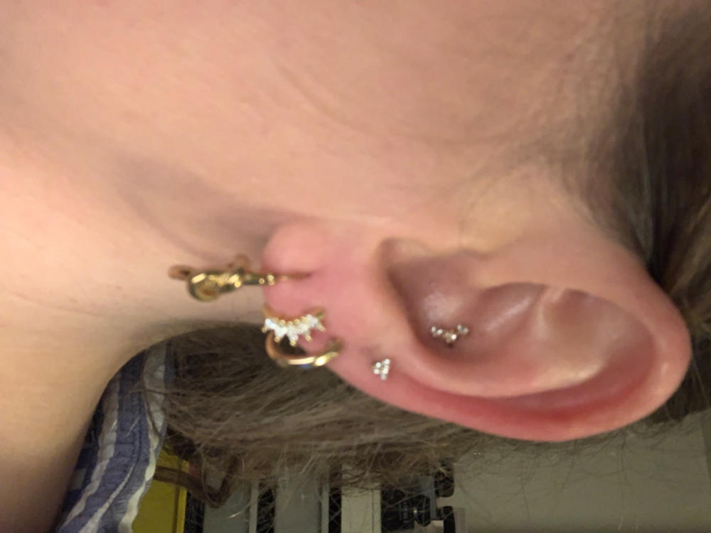 Crown Huggies (Gold) - Customer Photo From Ciara Oleary