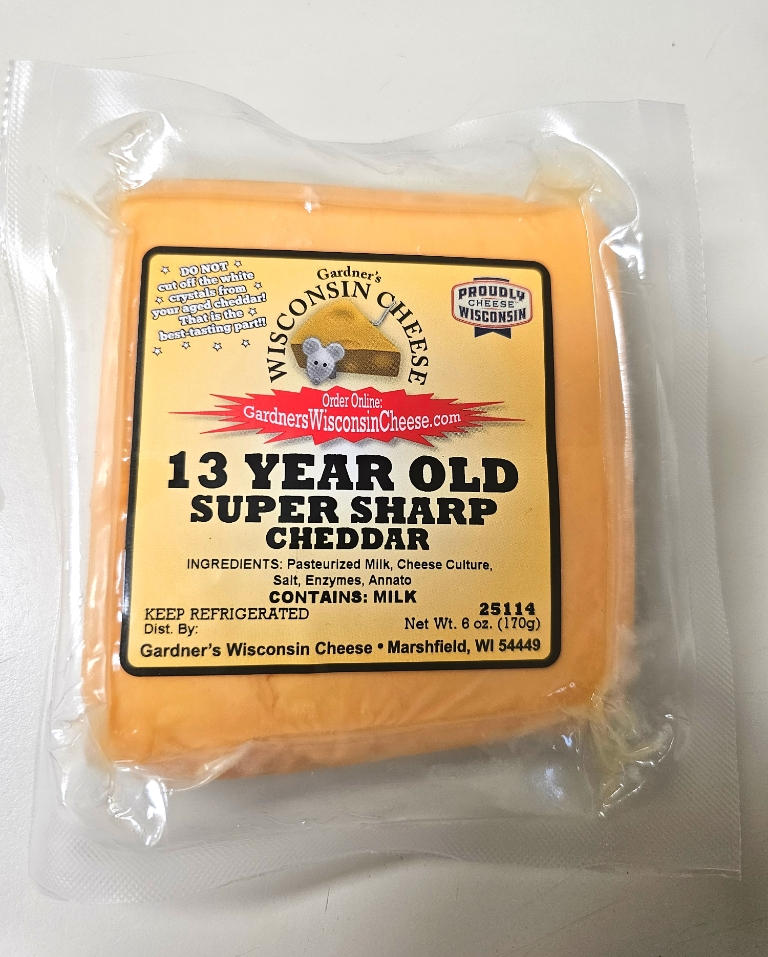 13-Year-Old Super-Sharp Cheddar | Gardners Wisconsin Cheese
