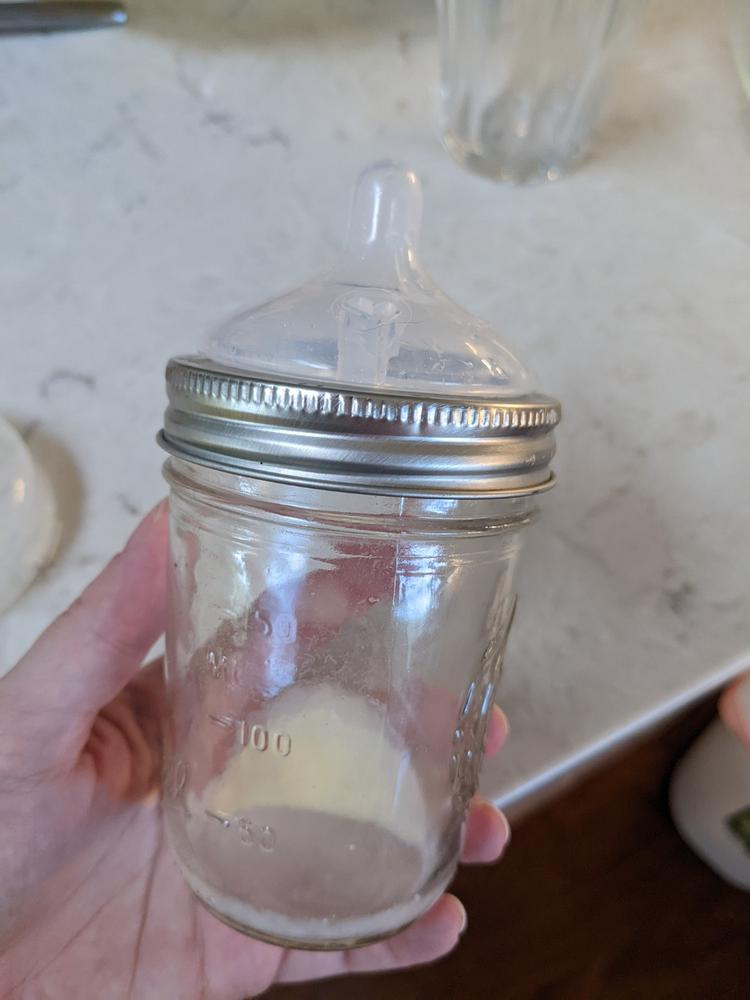 DIY: How to Make a Glass Sippy Cup using a Mason Jar