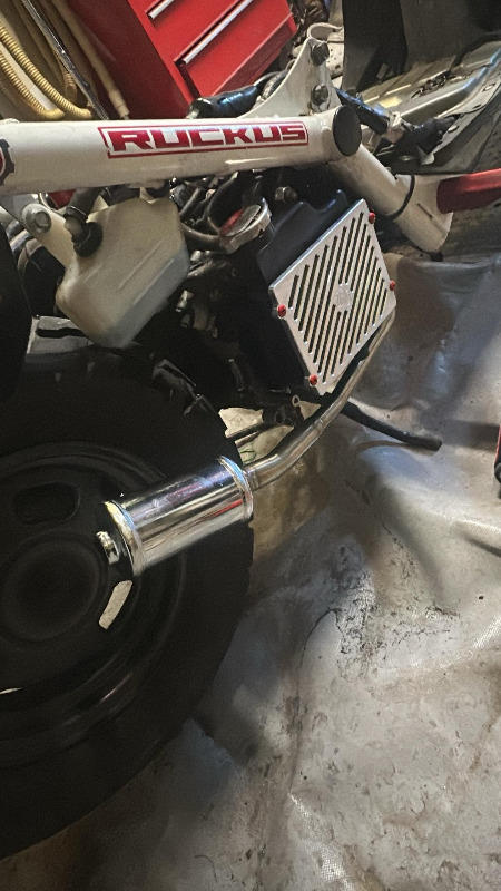 PSP Stainless / Chrome Exhaust for Honda Ruckus / GET 4T - Customer Photo From Louam Brousseau