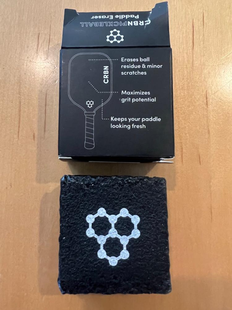 Professor Pickleball Carbon Cleaner, Premium Pickleball Paddle Eraser For Raw Carbon Fiber Paddles, Effortless Residue Removal, Quick & Effective, Eliminates Ball Residue, Dirt, Scratches