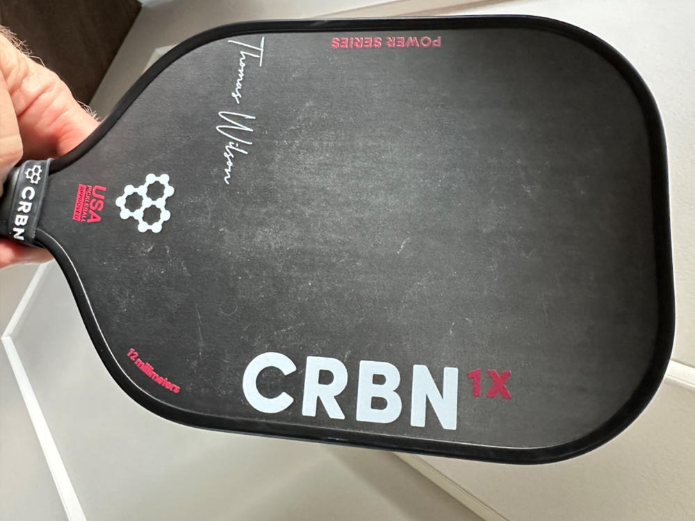 CRBN¹ X Series 12MM Paddle (Thomas Wilson Signature) - Customer Photo From Roger Graves