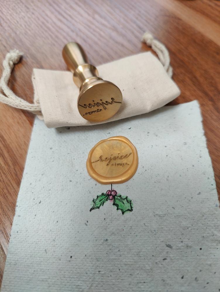 Design Your Own Wax Stamp - Customer Photo From Sally Kim