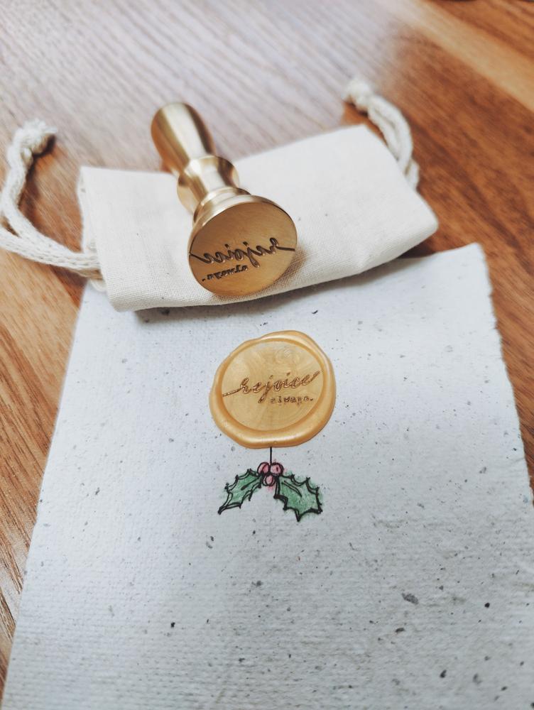 Design Your Own Wax Stamp - Customer Photo From Sally Kim