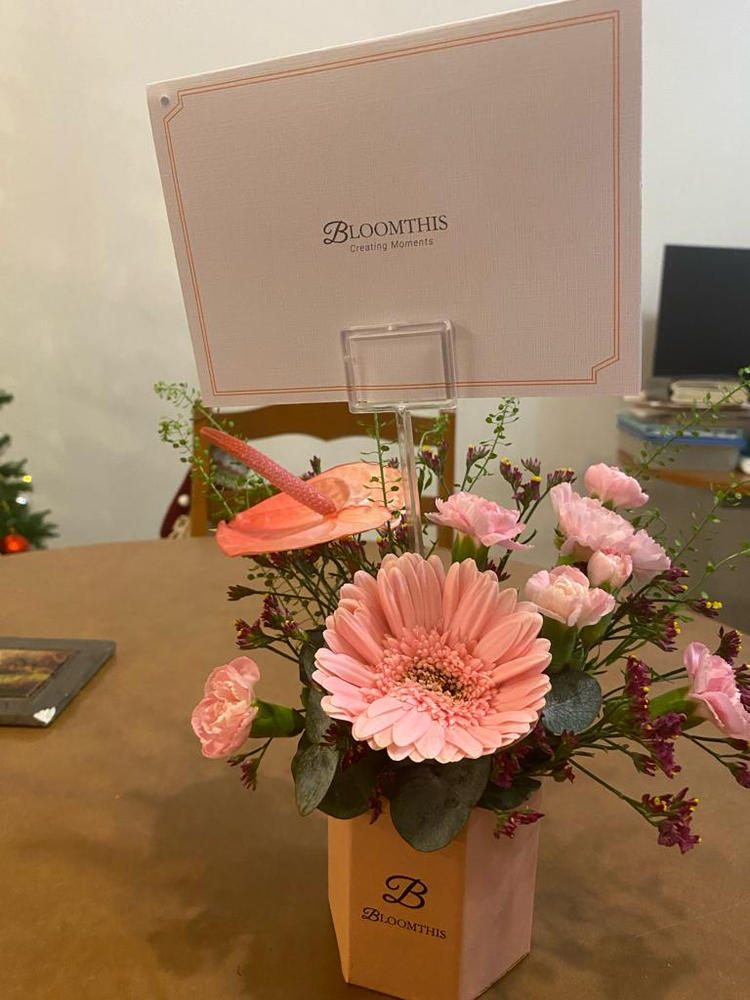Ariel Gerbera Mini Flower Box - Customer Photo From Anonymous