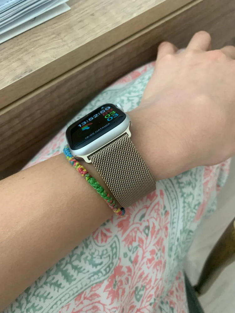 Apple Watch 42mm-44mm Magnetic Milanese Strap - Bronze - Customer Photo From Shahab uddin 
