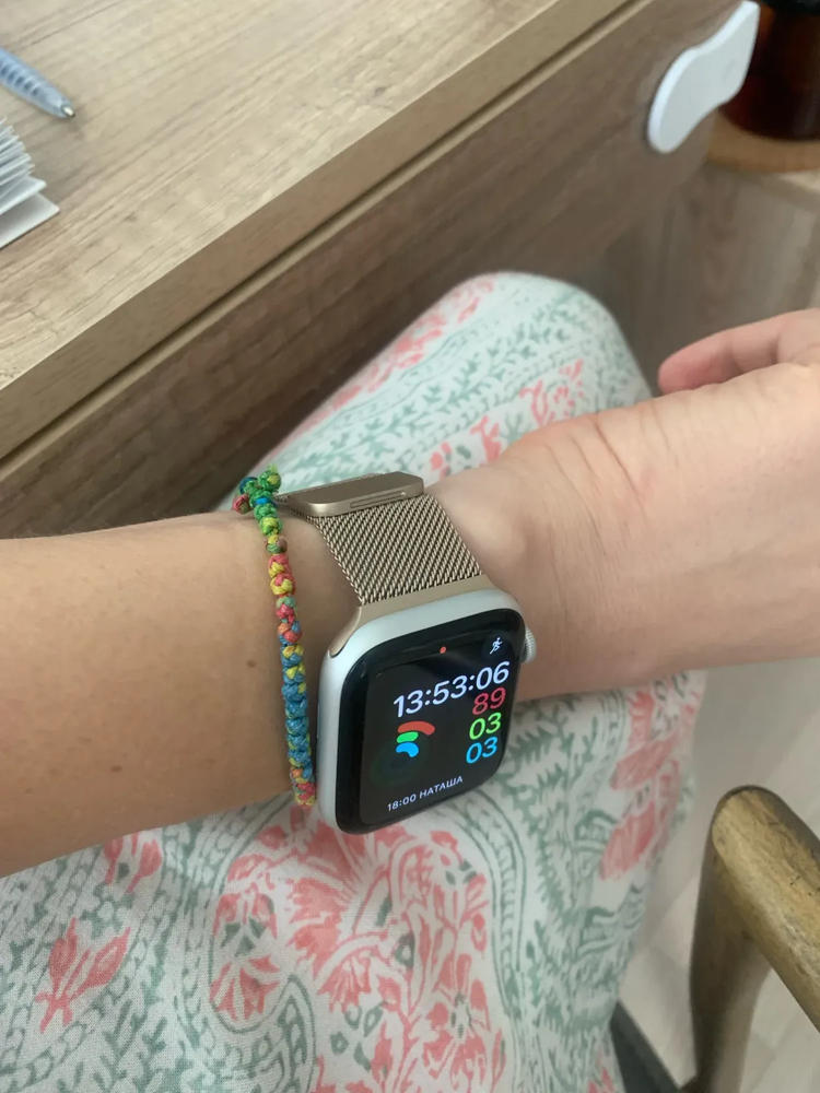 Apple Watch 42mm-44mm Magnetic Milanese Strap - Bronze - Customer Photo From Shahab uddin 