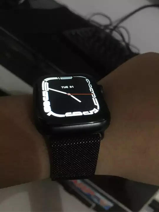 Apple Watch 42mm-44mm Magnetic Milanese Strap - Black - Customer Photo From Fahad Baig 