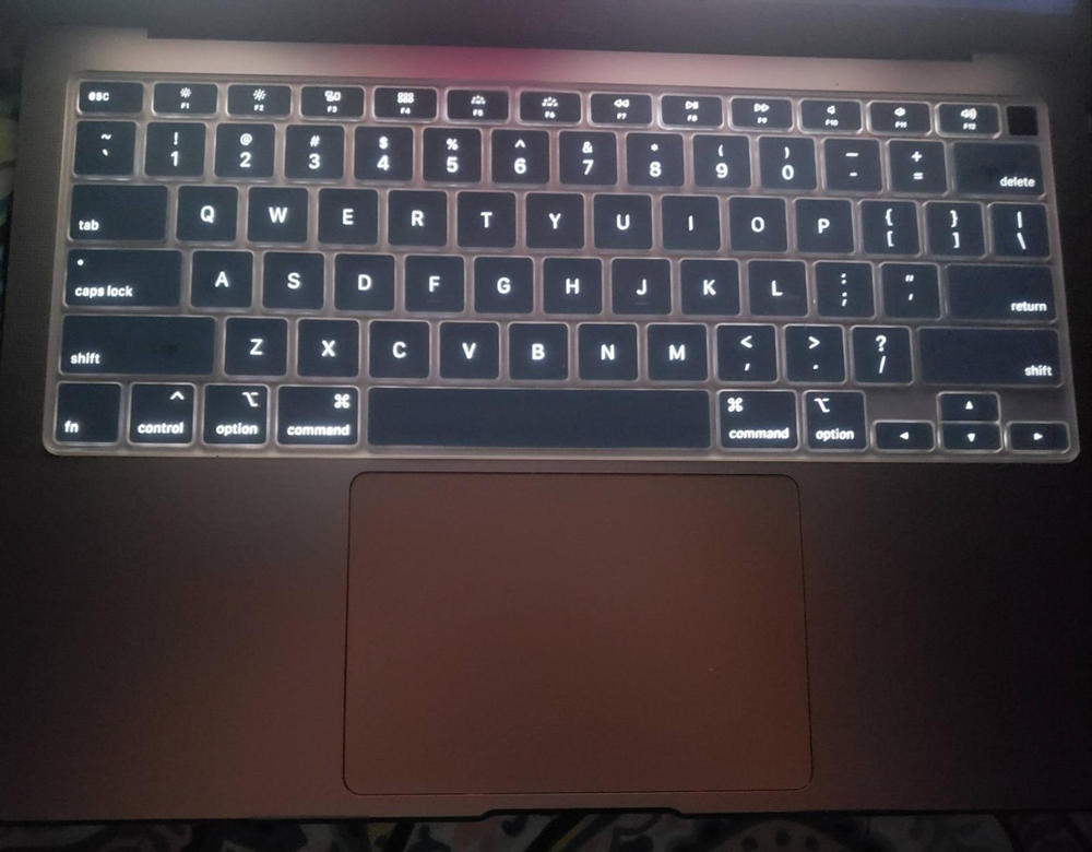 MacBook Air 13 Premium Ultra Thin Keyboard Cover Compatible with 2020 Newest MacBook Air 13 A2179 A2337 Soft-Touch Keyboard Protective Skin - Black - Customer Photo From Dr Sara Kalim 